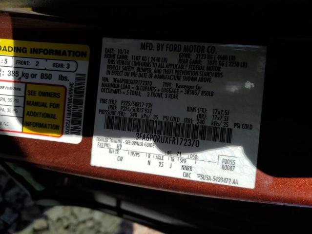 2015 FORD FUSION TIT - 3FA6P0RUXFR172370