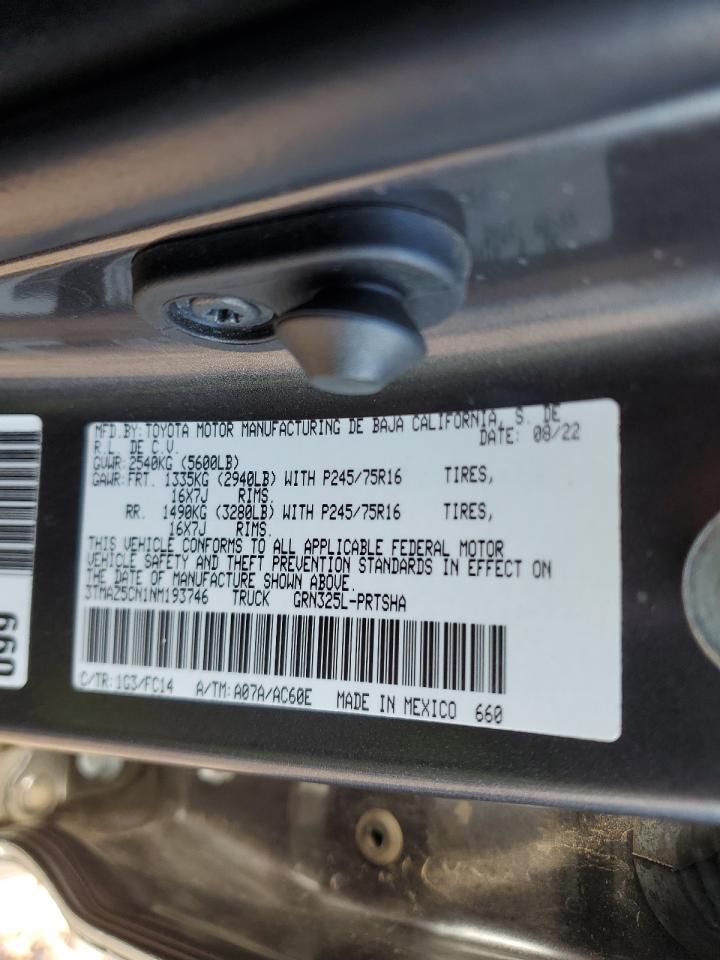 3TMAZ5CN1NM193746 TOYOTA TACOMA 2022