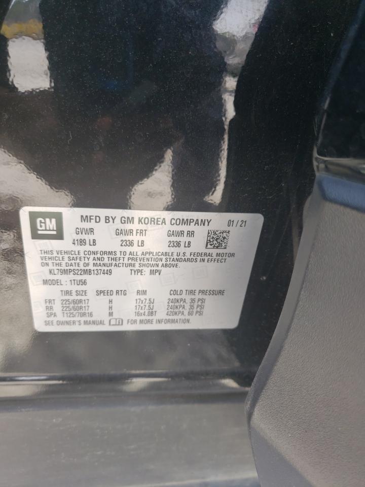 KL79MPS22MB137449 CHEVROLET TRAILBLZR 2021
