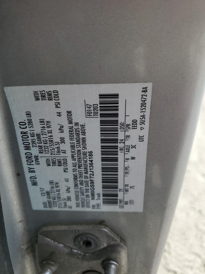 NM0GS9F72J1364186 FORD TRANSIT 2018