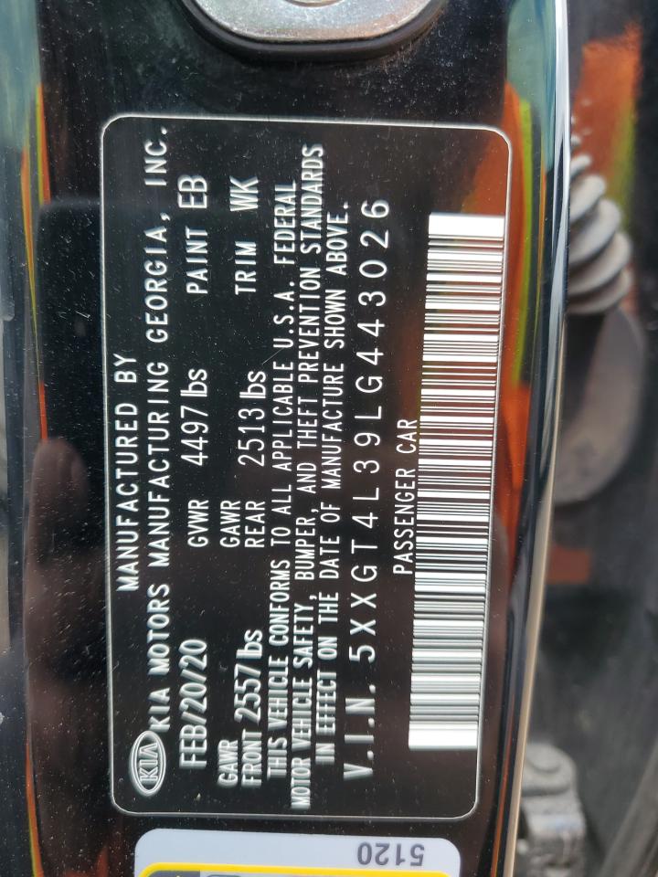 5XXGT4L39LG443026 2020 Kia Optima Lx