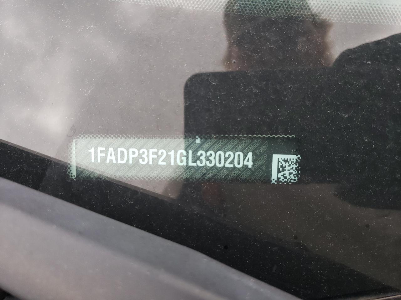 1FADP3F21GL330204 FORD FOCUS 2016