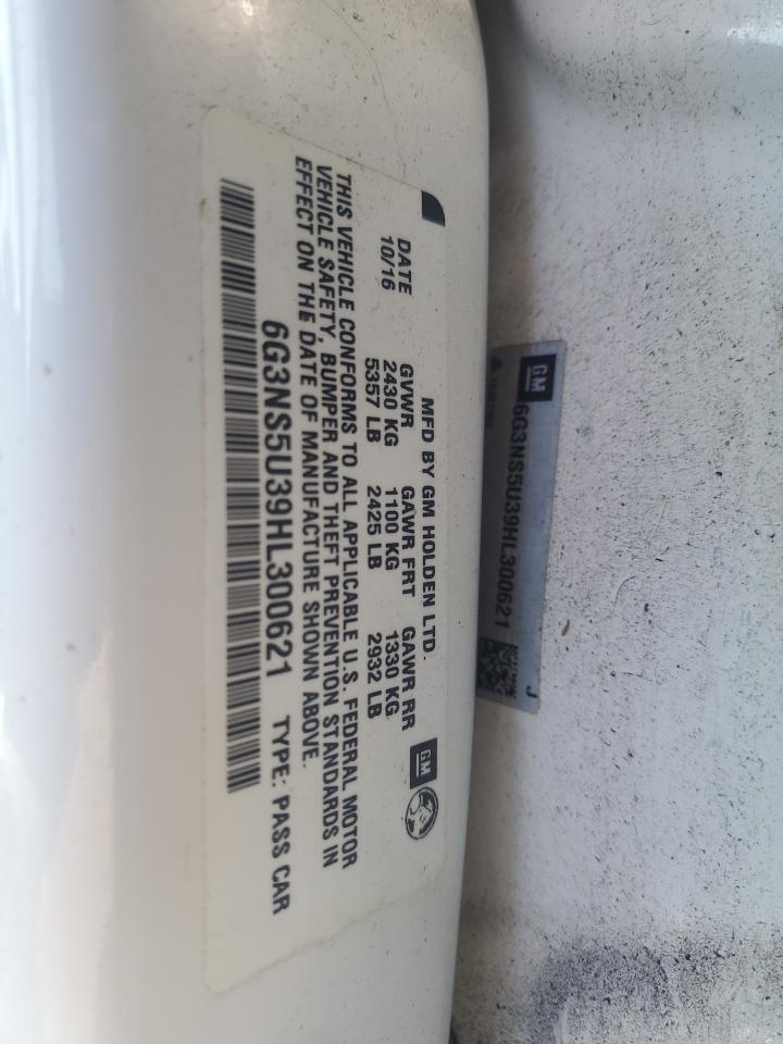 6G3NS5U39HL300621 CHEVROLET CAPRICE 2017