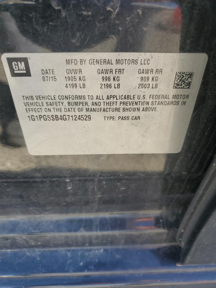1G1PG5SB4G7124529 CHEVROLET CRUZE 2016