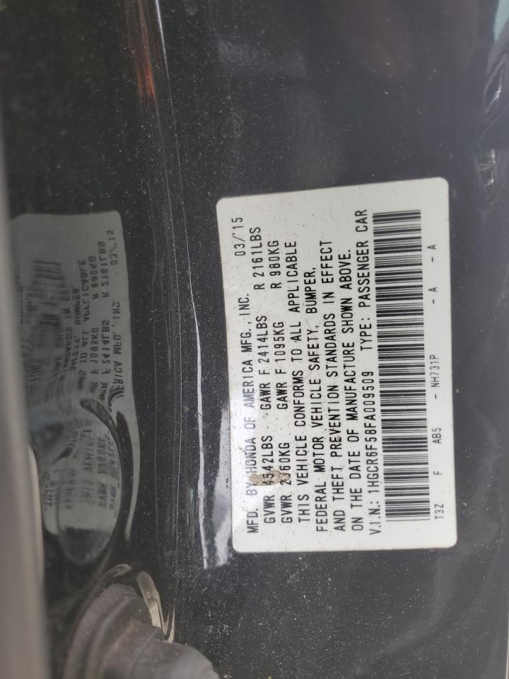 1HGCR6F58FA009509 2015 Honda Accord Hybrid Exl