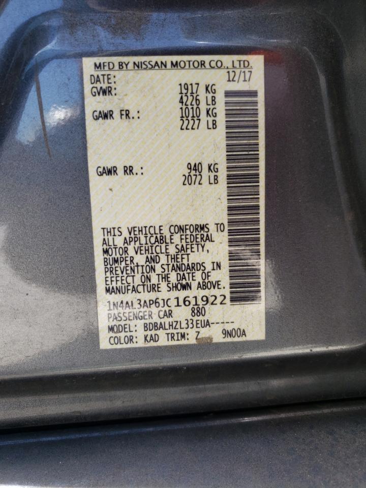 1N4AL3AP6JC161922 NISSAN ALTIMA 2018