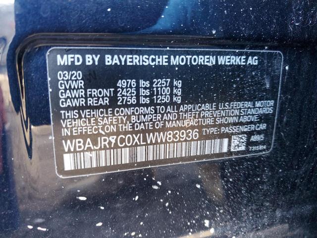 2020 BMW 530 XI - WBAJR7C0XLWW83936