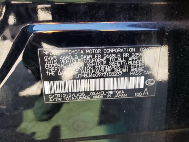 2007 Lexus Es 350 VIN: JTHBJ46G972103237 Lot: 47187114