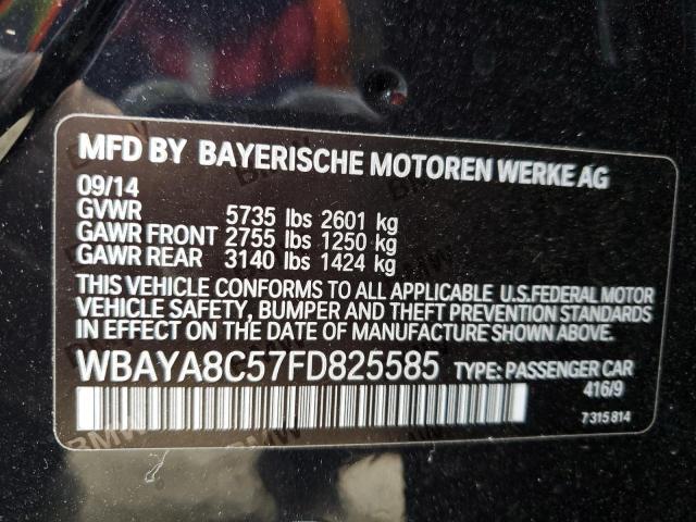 VIN WBAYA8C57FD825585 2015 BMW 7 Series, 750 I no.12