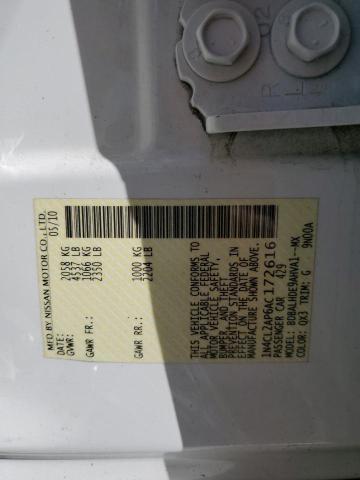 2010 Nissan Altima Hybrid VIN: 1N4CL2AP6AC172616 Lot: 48177144