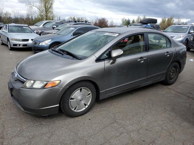 Lot #2485182836 2007 HONDA CIVIC HYBR salvage car