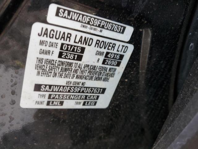 Lot #2438814175 2015 JAGUAR XF 2.0T PR salvage car