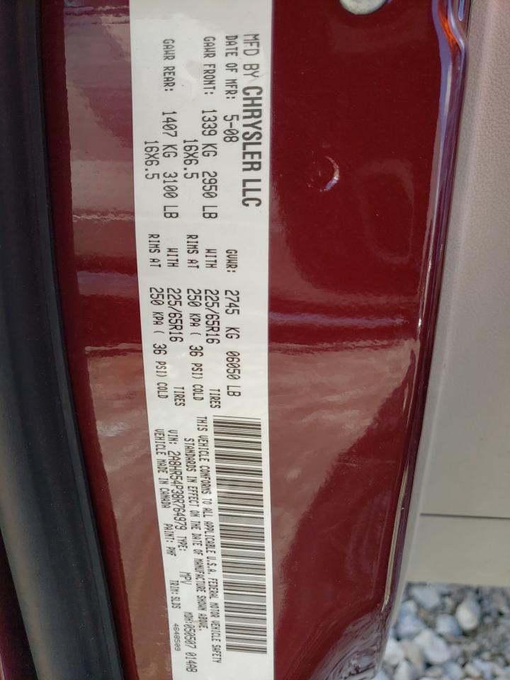 2A8HR54P38R764979 2008 Chrysler Town & Country Touring