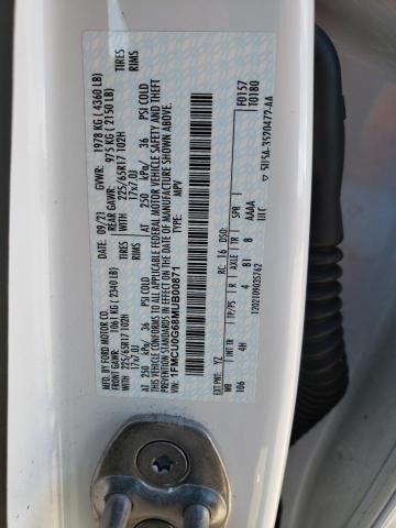 2021 Ford Escape Se VIN: 1FMCU0G68MUB00871 Lot: 47579784