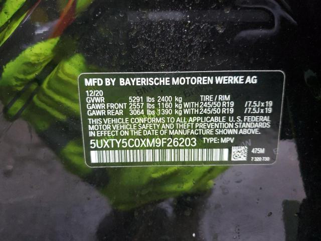 2021 BMW X3 XDRIVE3 - 5UXTY5C0XM9F26203