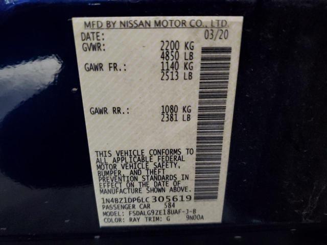 2020 NISSAN LEAF SL PL - 1N4BZ1DP6LC305619