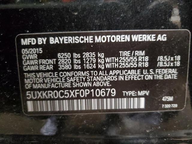 VIN 5UXKR0C5XF0P10679 2015 BMW X5, Xdrive35I no.13