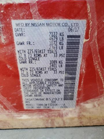 2017 NISSAN ROGUE SV - 5N1AT2MV6HC852923