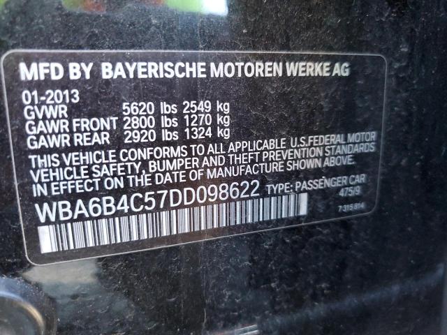 Lot #2443580748 2013 BMW 650 XI salvage car