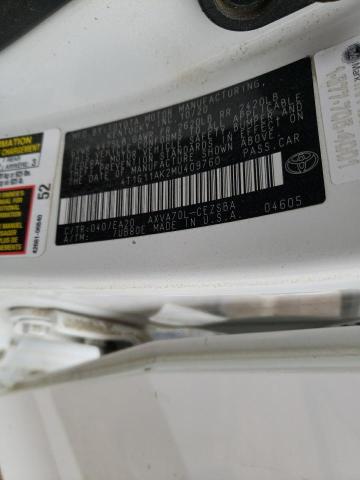 2021 Toyota Camry Se VIN: 4T1G11AK2MU409760 Lot: 46393064