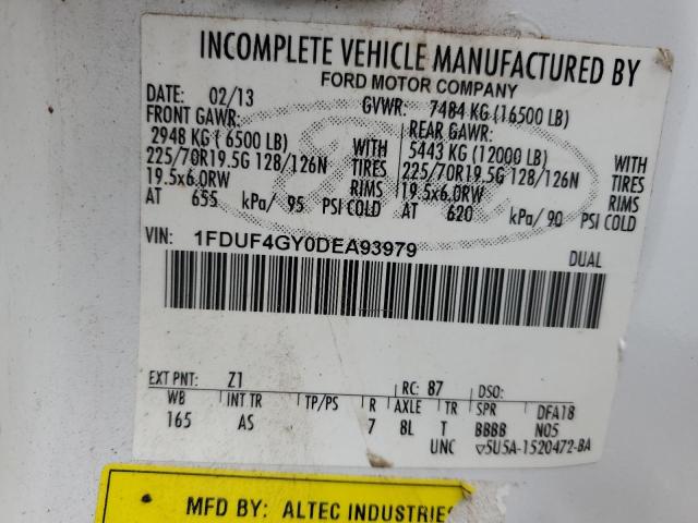 1FDUF4GY0DEA93979 2013 Ford F450 Super Duty