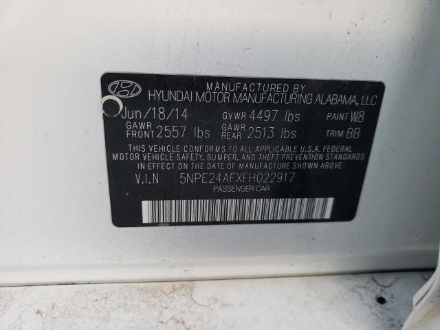 2015 Hyundai Sonata Se VIN: 5NPE24AFXFH022917 Lot: 45203724