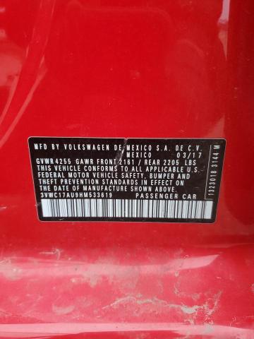 2017 VOLKSWAGEN GOLF SPORT - 3VWC17AU9HM533619