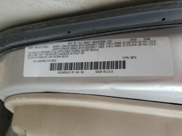 4S4BP86C574318828 2007 Subaru Legacy Outback 3.0R Ll Bean