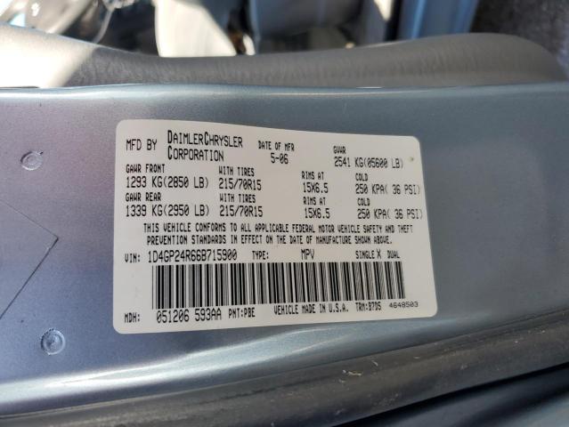 1D4GP24R66B715900 2006 Dodge Grand Caravan Se