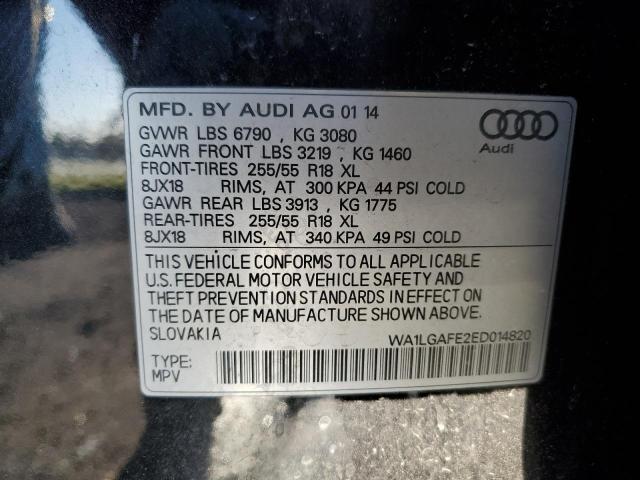 WA1LGAFE2ED014820 2014 AUDI Q7, photo no. 13