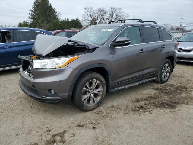 VIN 5TDJKRFH1ES013215 2014 Toyota Highlander, Xle no.1