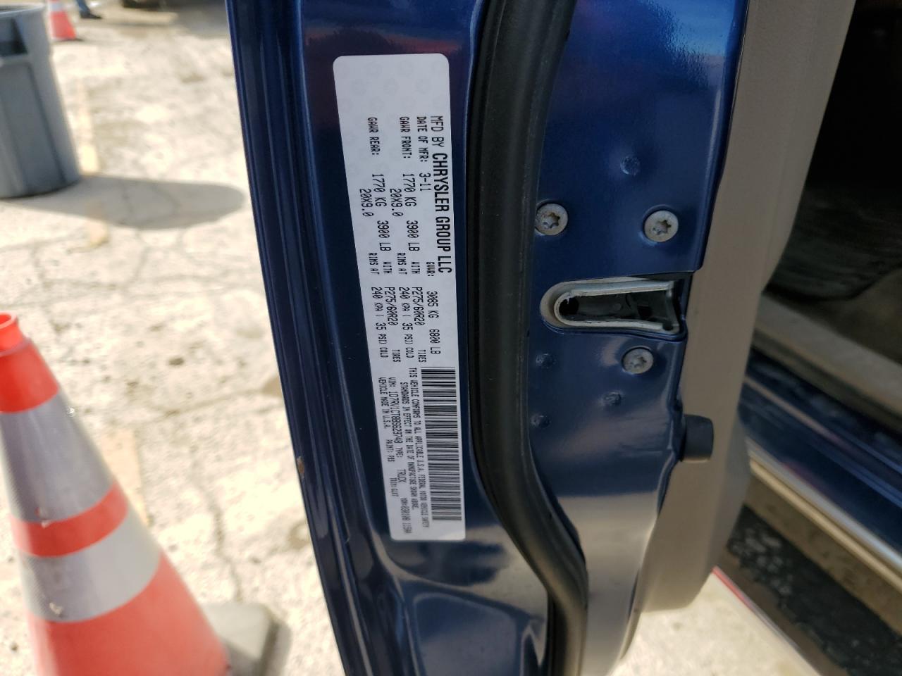 1D7RV1CT8BS629748 2011 Dodge Ram 1500