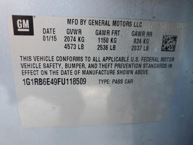 VIN 1G1RB6E49FU118509 2015 Chevrolet Volt no.12