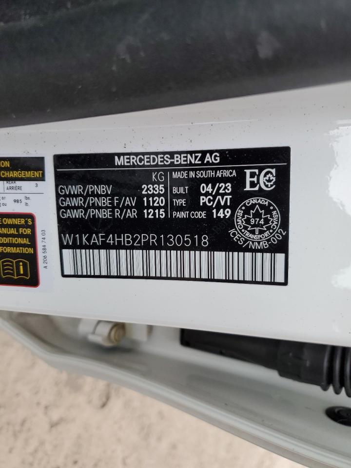 W1KAF4HB2PR130518 2023 Mercedes-Benz C 300 4Matic