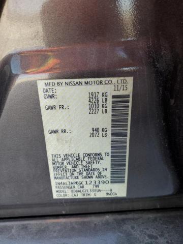 2016 NISSAN ALTIMA 2.5 - 1N4AL3AP6GC123390