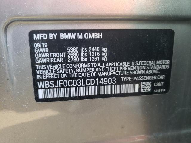 2020 BMW M5 BASE WBSJF0C03LCD14903