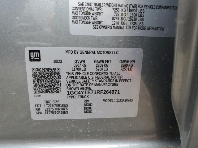 2024 CHEVROLET SLVRD 3500 1GC4YTE71RF264971