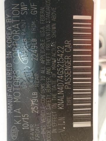 2016 KIA CADENZA LU - KNALN4D74G5215422