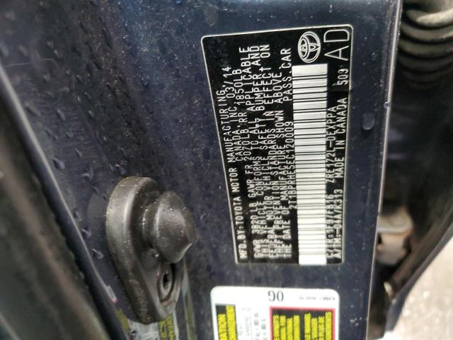 2014 Toyota Corolla Eco VIN: 2T1BPRHE5EC120009 Lot: 48434534