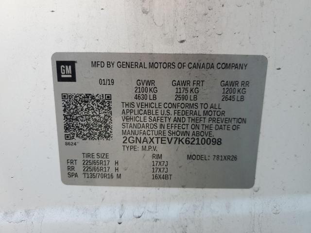 2GNAXTEV7K6210098 2019 CHEVROLET EQUINOX - Image 14