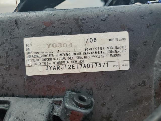 2007 YAMAHA YZFR6 L JYARJ12E17A017571