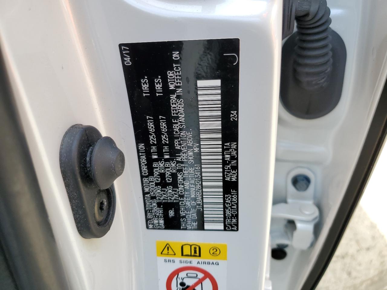 JTJBARBZ8H2134161 2017 Lexus Nx 200T Base