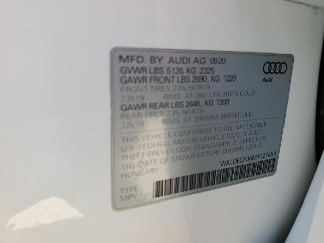 WA1DECF36M1027459 Audi Q3 PREMIUM 12