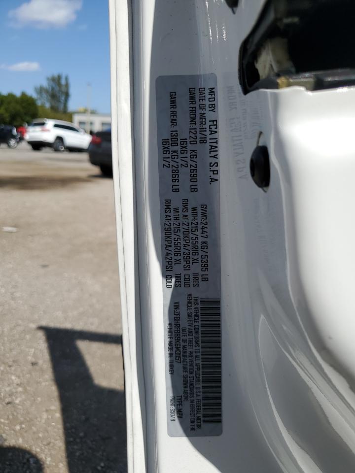 2019 Ram Promaster City Slt vin: ZFBHRFBB9K6M31157