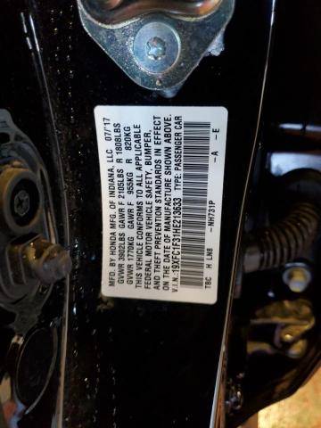 Lot #2521916908 2017 HONDA CIVIC EX salvage car
