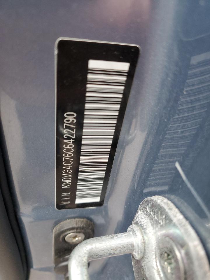 2012 Kia Sedona Lx vin: KNDMG4C76C6422790