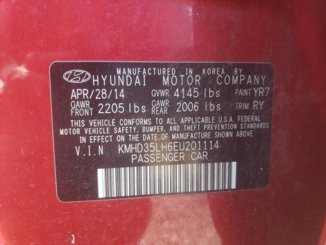 Lot #2460044423 2014 HYUNDAI ELANTRA GT salvage car