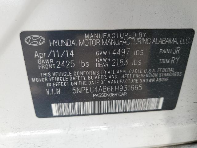 5NPEC4AB6EH931665 | 2014 Hyundai sonata se