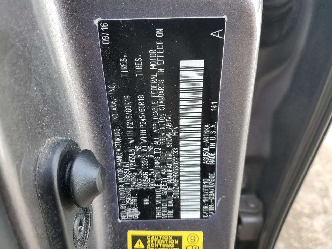 TOYOTA HIGHLANDER LE