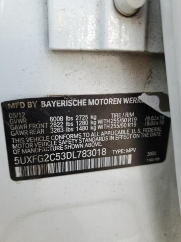 Lot #2438175324 2013 BMW X6 XDRIVE3 salvage car